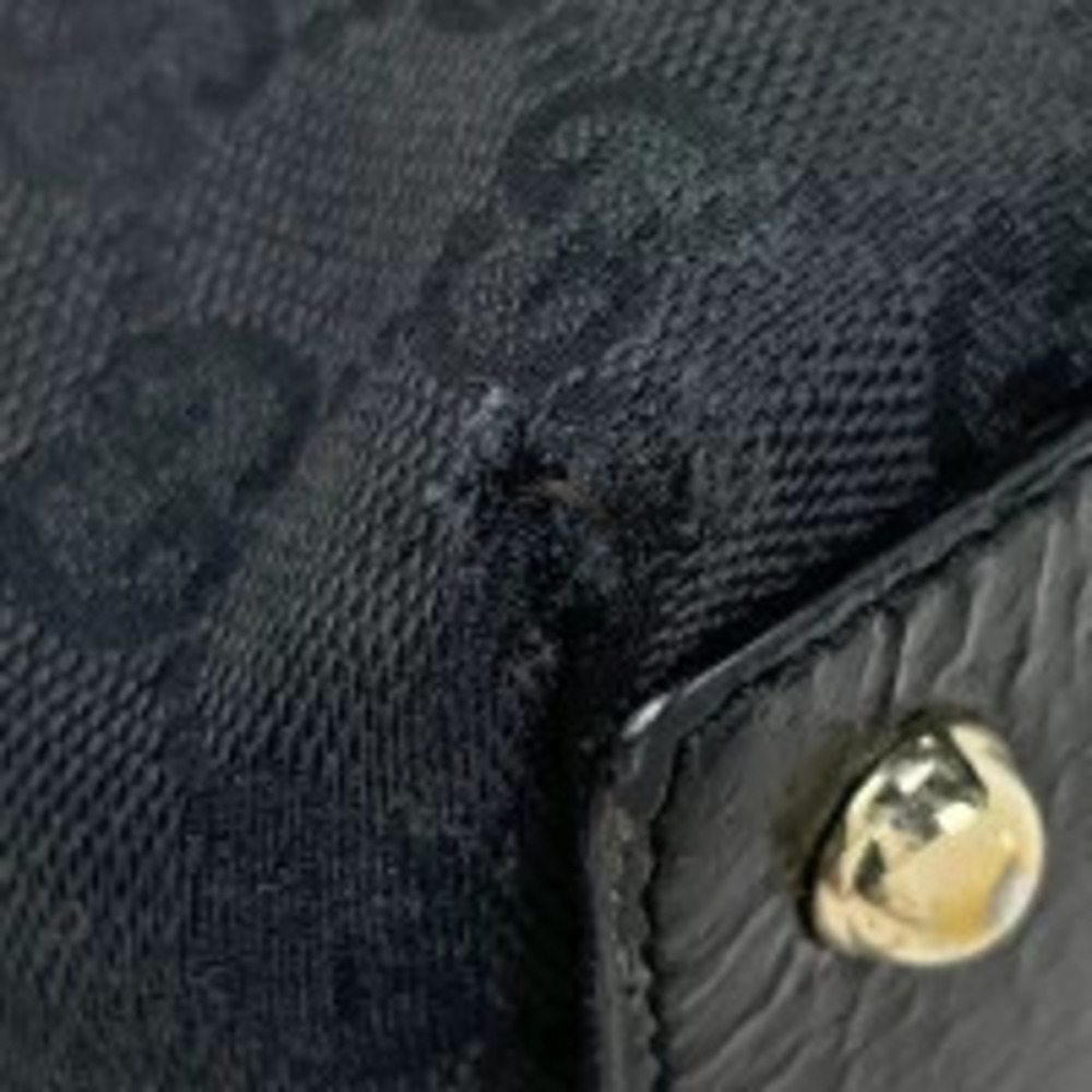 Gucci GG bag handbag tote canvas black